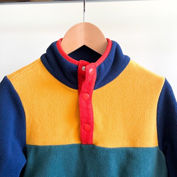 Hanna Andersson Polarfleece Colorblocked Pullover - Picture 2 of 5
